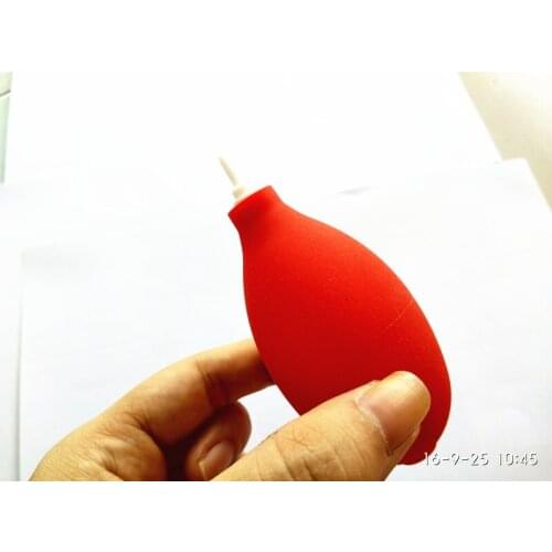 10pcs/lot High quality Red color small strong Camera Lens Clearing Clean-cloth Air Blower with tracking number