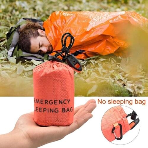 Sleeping Bag Storage Bag Small Round Outer Bags PE Aluminum Emergency Bag Hiking Film Drawstring Outdoor Camping K1M5
