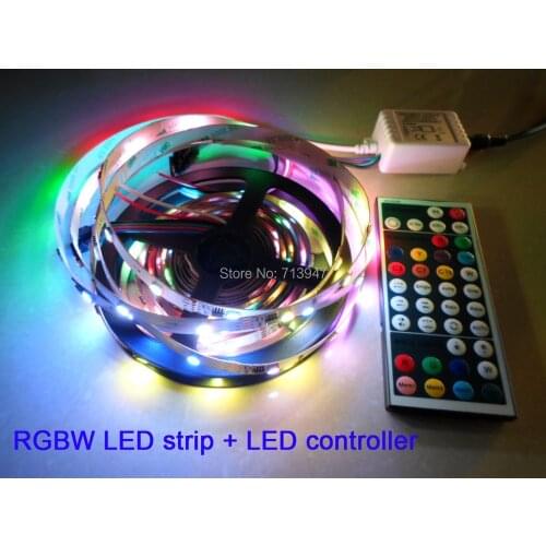 1X WS2811 addressable 5050SMD RGBW LED strip 30LED/m 10Pixels/m + WS2811 RGBW LED controller free shipping