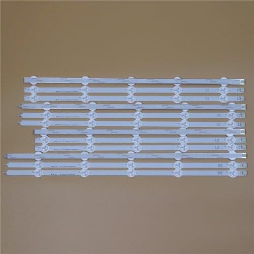 TV LED Bars For LG 50LP360H 50LP361H 50WL10MS 50WL30MS 50WT30MS -ZA -BL LED Backlight Strip Kit 5LED Lamp Lens 12 Bands LC500DUE