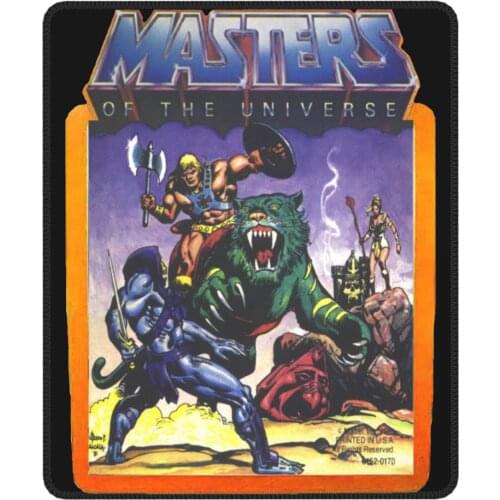 He-Man Masters Of The Universe Battle Scene With Skeletor Unique Mouse Pad Lockedge Desk Mat Pads Rubber Keyboard Desk Pad