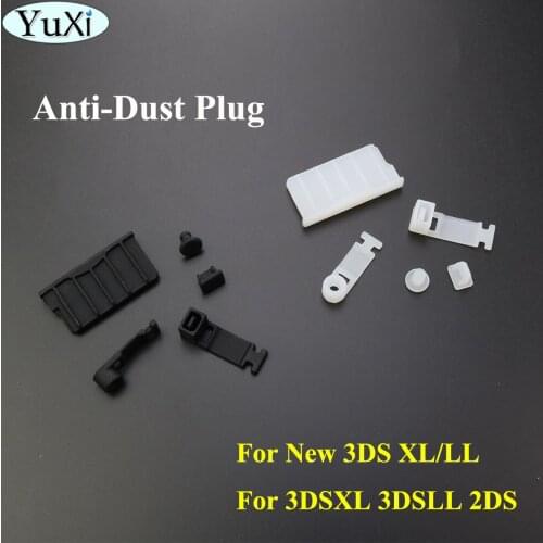 YuXi Silicone Anti-Dust Plug Earphone jack Charging Dock Dust Proof Protector Cap for New 3DS XL/LL 3DSXL 3DSLL 2DS Cover