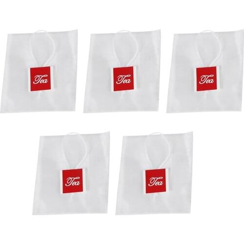 100Pcs Teabags 7 X 6cm Empty Scented Tea Bags With String Heal Seal Filter Disposable Tea Bags For Herb Loose Tea