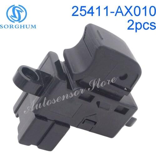2pcs New Brand 25411-AX010 Left Right Power Master Door Window Switch For Nissan Pathfinder Rogue Versa