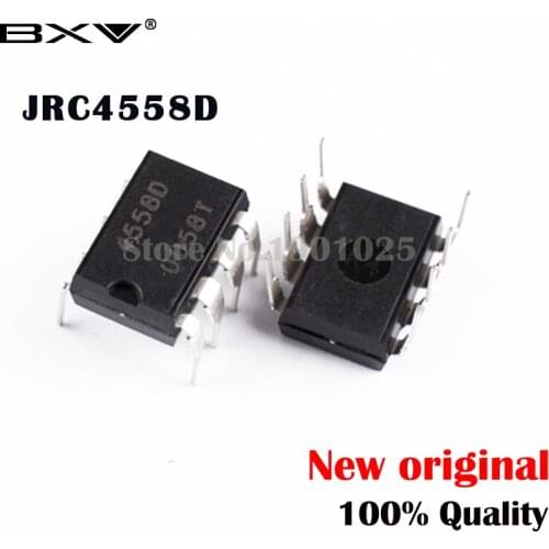 20PCS NJM4558D DIP8 NJM4558 DIP JRC4558D JRC4558 Dual operational amplifier New original