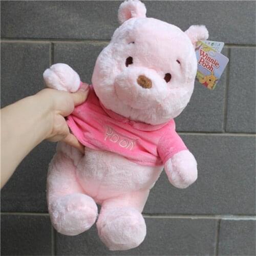 33cm Sakura Cherry Blossom Pink Pooh Bear Stuffed Plush Toys Lovely Winnie the Pooh Plush Dolls Toys Gifts for Children Kids
