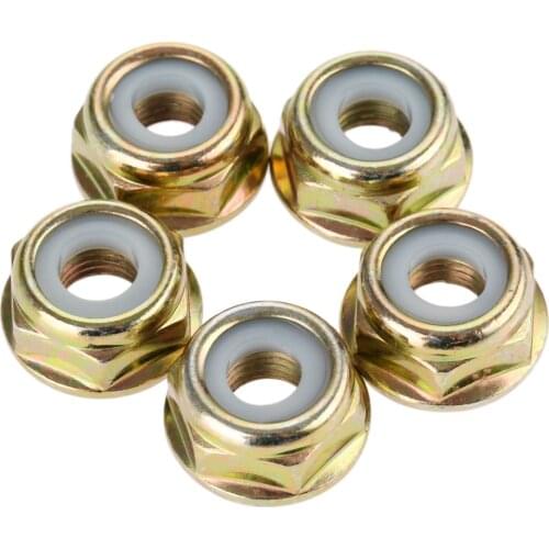 5Pcs String Trimmer Parts Brush Cutter Gear Head Case Nut M10*1.25 Blade Nuts Gear Head For Brush Cutters Garden Tool Parts