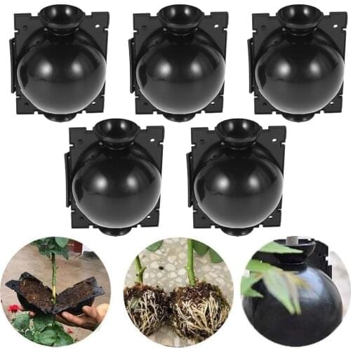 5 Pcs Plant Rooting Ball & 20pcs Cable Ties Propagation Box Grafting Rooter Growing High-pressure Breeding Ball Breeding Case