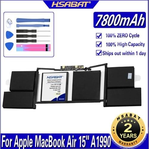 HSABAT A1820 7800mAh Laptop Battery For APPLE MACBOOK PRO 15" A1707 2016 2017 YEAER Batteries