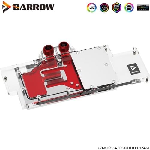 Barrow GPU Watercooler For ASUS ROG STRIX RTX2080TI O11G A11G Gaming RTX2080 O11G RTX2080S Gaming ,BS-ASS2080T-PA2