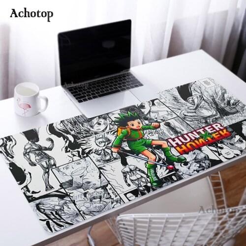 Anime Hunter X Hunter Mouse Pad Large Computer Mat Carpet Gaming Mousepad Popular mouse pad Keyboard Gamer Pc Game Desk mat gift