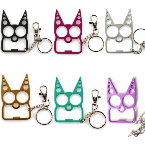 Portable Cute Cat Opener Screwdriver Keychain Multifunction Outdoor Gadgets Zinc Alloy Bottle Opener Outdoor Camping Tools