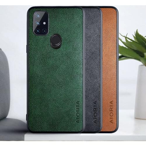 Phone Case for Oneplus Nord N10 5G coque Retro business PU leather Skin covers for oneplus nord n10 5g case funda capa