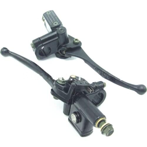 Black 7/8'' 22mm Hydraulic Master Brake 22mm Cylinder Clutch Lever Dirt Bike ATV Quad 50 70cc Cruiser Chopper Touring
