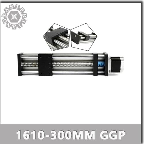 SFU1610-300mm GGP Linear Guide Rails Linear Actuator System Module Table Ball Screws Stage A 300mm SFU1610 Travel Length Guide