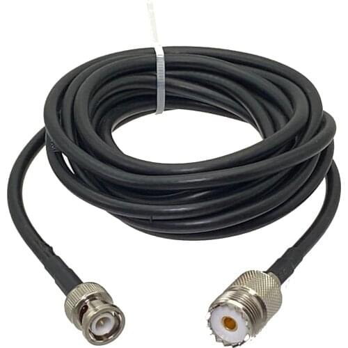 Cable BNC male plug to SO239 UHF female jack straight RG58 Jumper pigtail 6inch~50M