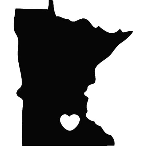 MINNESOTA Car Decal Waterproof Vinyl For Car Window Decor Country Sticker L043