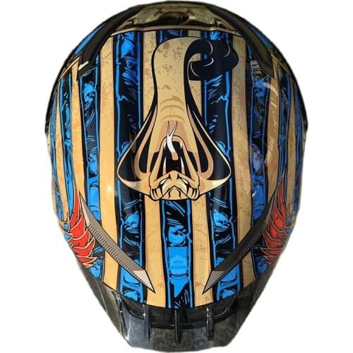 Full Face Men Helmet Motorbike Helmets Safety Retro Unisex Detachable Motorcycle Crash Helmet Abs Material