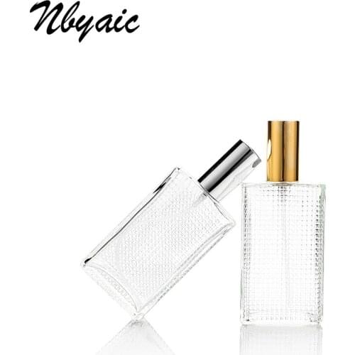 Nbyaic high quality perfume bottle large capacity 100ml high-grade transparent glass spray bottle cosmetic moisture bottling1pcs