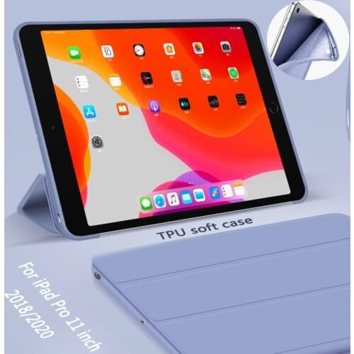 New case for iPad Pro 11 inch 2018 2020 2th generation magnet Cover Smart sleep wake up Case TPU Silicone soft shell