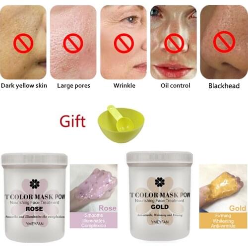 Wholesale SPA Face Mask Skin Care Powder Anti Wrinkle Firming Whitening Rose Gold Peel Off Facial Mask Hydro Jelly Mask Powder