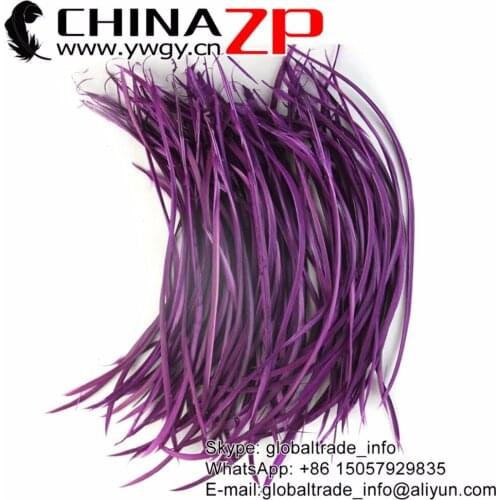 CHINAZP Feathers 200pieces/lot 8 to 10inch Exporting Good Quality Dyed Fuchsia Goose Biots Feathers For Carnival Costumes
