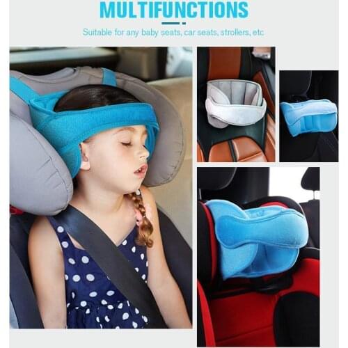 Car Sleeping Head Support Band Adjustable Car Seat Head Support Head Fixed Sleeping Pillow Neck Protection Safety Playpen Headre