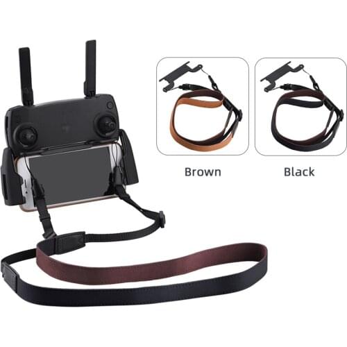 PU Lanyard Hook Holder Strap for Mavic 2/Pro/Mini/Air/Spark Drones Remote Control Neck Lanyard Safety Strap Belt Sling Mount