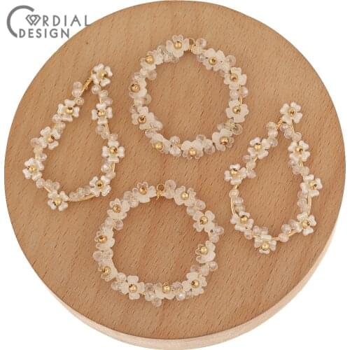 Cordial Design 30Pcs Jewelry Accessories/Hand Made/Pendant/Geometry Shape/Decoration/Crystal Charms/DIY Making/Earring Findings