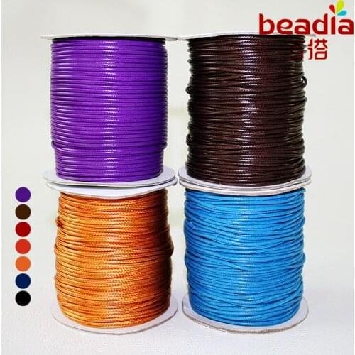 DIY cord 80meters/roll 2mm Thread Round beading wire String jewelry findings For fashion Bracelets Necklace Craft making