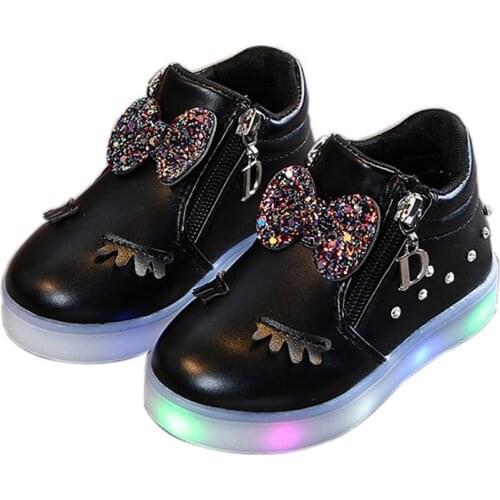 Skoex Fashion Glowing Children Sneakers Boys Girl Anti-slippery Lighted Sneakers With Backlight Kids Casual Skate Luminous Shoes