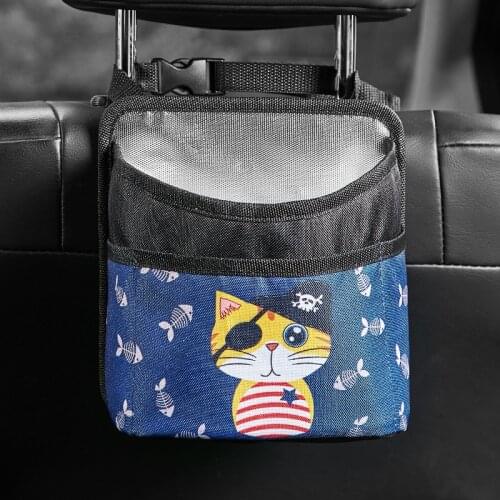 Car Back Seat Organizer Storage Bag Car Hanging Bag Multi-Pocket Auto Car Storage Tissue Box Baby Carriage Portable Storage Bag