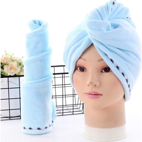1 Pcs Magic Microfiber Bathing Quick Dry Hair Shower Caps