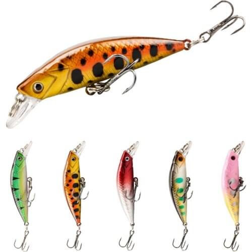 1pcs Sinking Minnow Fishing Lures Wobblers 6cm 6g High Quality Artificial Plastic Bait Bass Crankbaits Carp Pike Tackle