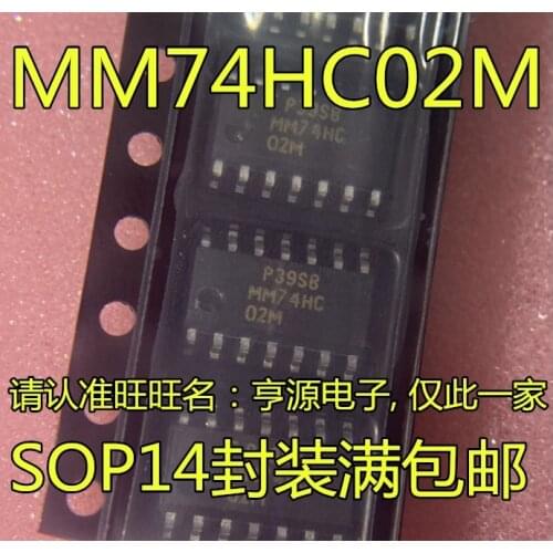 10PCS 74HC02 MM74HC02M MM74HC02MX SOP-14