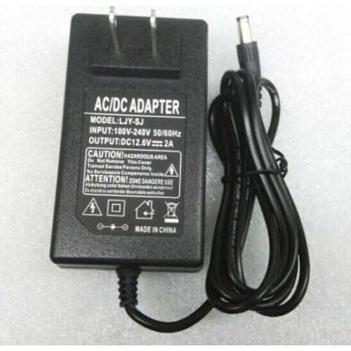 10pcs /lot,12.6V 2A power charger,12.6V charger for CCTV battery pack,2A charger for 12V lithium battery li-ion charger