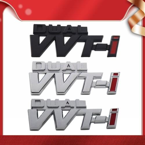 3D Premium DUAL VVTi VVT-i for Camry COROLLA YARiS Ralink REIZ CROWN car Hood Fender trunk Bonnet Decal Emblem Badge Sticker