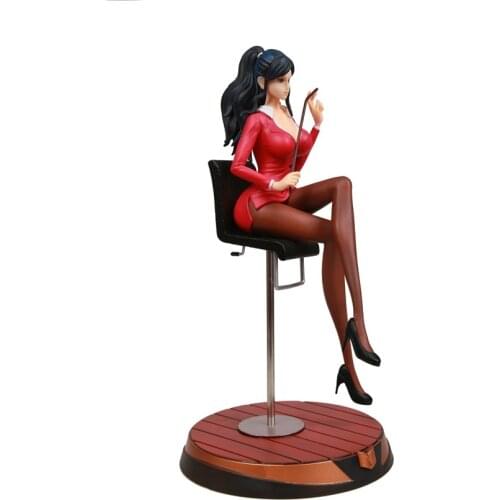 Anime One Piece Sensei Nico Robin Teacher Uniform Sitting Ver. GK PVC Action Figure Statue Collection Sexy Girls Model Toys Doll