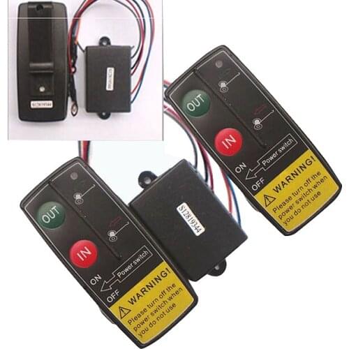 12V 50Ft Auto Wireless Console Winch Remote Control Car Manual Transmitter Button Console For Car Atv Suv Truck