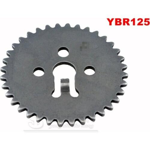 Free shipping for Yamaha motorcycle parts YBR125 timing gear plate JYM125 engine small chain gear 125cc parts