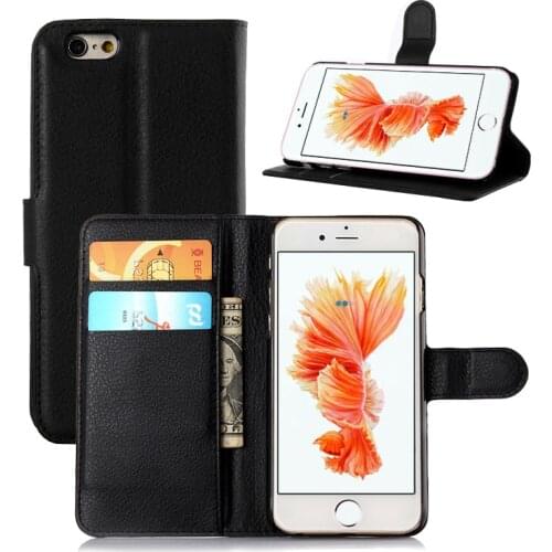 Book Style PU Leather Case Cover for For Apple iPhone 6 6S Flip Wallet Phone Bags Cases with Stand for iPhone 6 6S 4.7