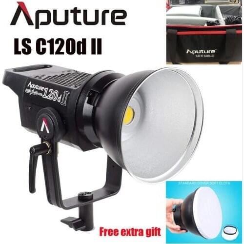 Aputure LS C120d 120D II Daylight 180W LED Continuous V-Mount Video Light CRI96+ TLCI97+ Bowens Mount Dual Power Supply Remote