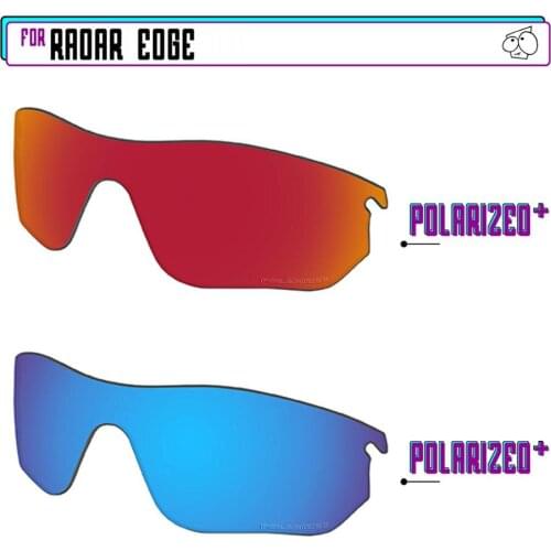 EZReplace Polarized Replacement Lenses for - Oakley Radar Edge Sunglasses - BlueP Plus-RedP Plus