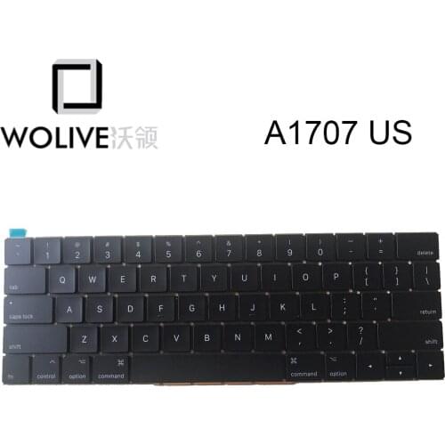 Wolive For US Keyboard MacBook Pro Retina 15" A1707 2016 2017 MPTR2LL/A MPTT2LL/A US