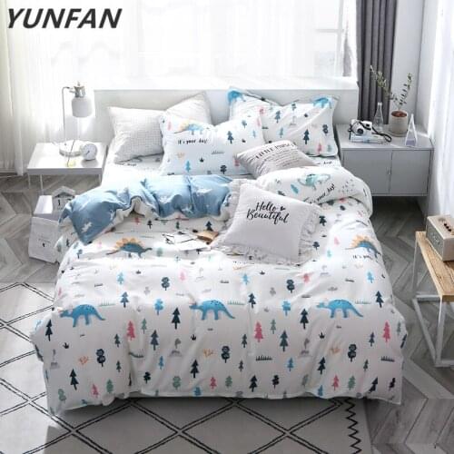 Cartoon dinosaur bedding set T-Rex pattern Quilt Cover boys favorite home textiles twin full queen king size duvet cover sets