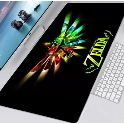 Zelda Mouse Pad Anime Mousepad Gamer XXL 90x30 Non-slip Mause Pad Keyboard Desk Mat Kawaii Mausepad Laptop Pad CS GO Mouse Mat
