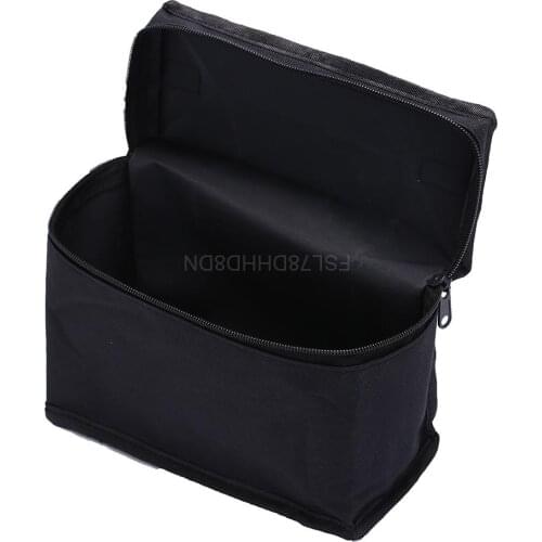 New Large Capacity Zipper Black Folding Art Markers Zipper Canvas Storage Pencil Bag Hold 36/48/60/80Pcs Markers Pen