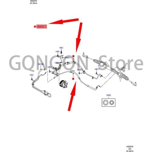 CAR steering gear high pressure oil pipe For dMo nd eoF oc us Power steering pump oil pipe Power steering pump oil pipe