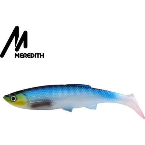 MEREDITH 4.72in/0.51oz. 4pcs 3D Dink Swimbait with Tail for Fishing Lures Soft Bait Lifelike Fishing Soft Lures Free shipping