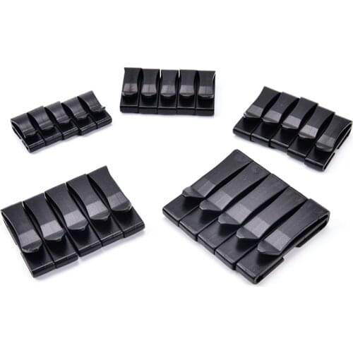 Attach Molle Webbing Buckle Strap Belt End Clip Adjust Keeper Tactical Backpack Bag Camp Hike Outdoor Military 20/25/32/38mm